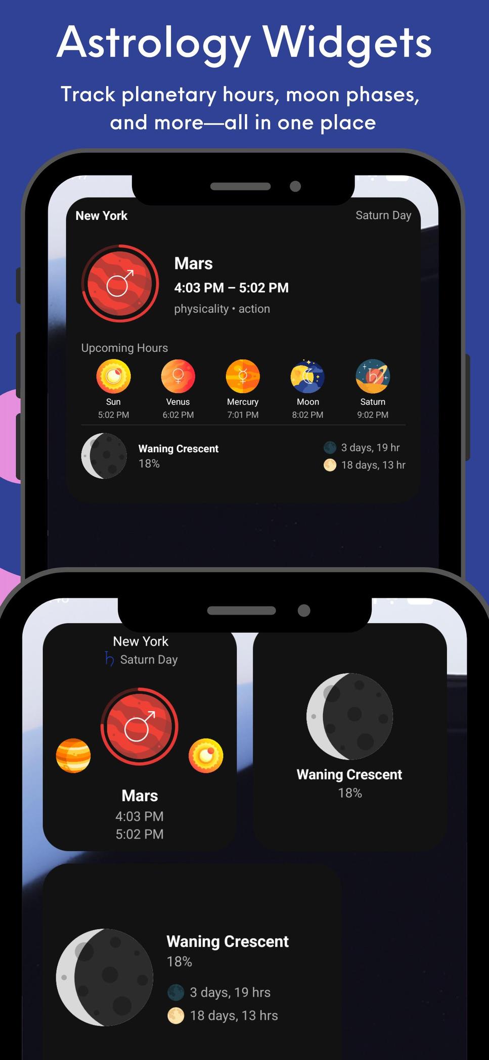 Planetaro Android — astrology widgets for home screen